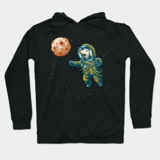 Space Dog with Planet Ball Hoodie